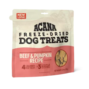 Acana Beef & Pumpkin Freeze-Dried Dog Treats 3.25oz.