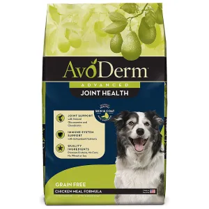 AvoDerm Advanced Joint Health Chicken Formula Dry Dog Food 24lb