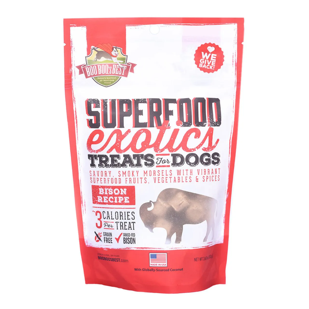 Boo Boo's Best SuperFood Exotics Bison Recipe Dog Treats