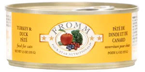 Four-Star Turkey & Duck Pâté Wet Cat Food from Fromm, 5.5oz cans