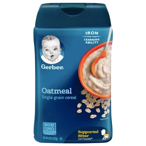 Gerber Single Baby Cereal, Oatmeal - 8oz