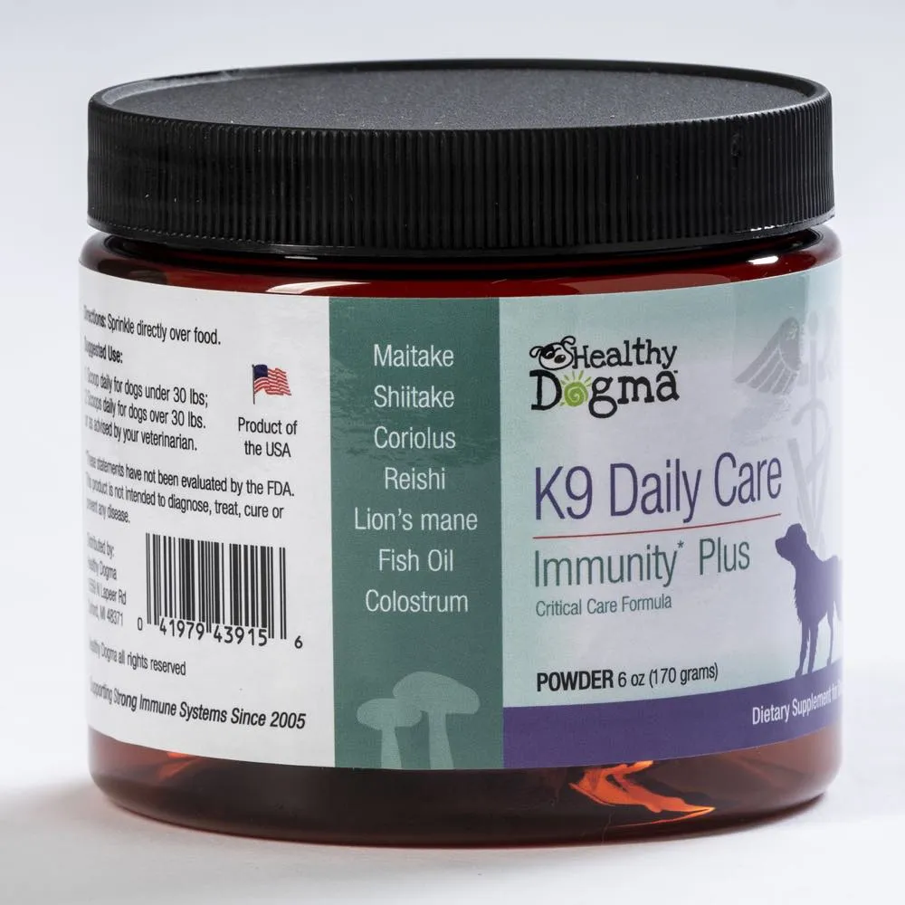 Healthy Dogma K9 Daily Care Immunity Support Dog Supplements 6oz