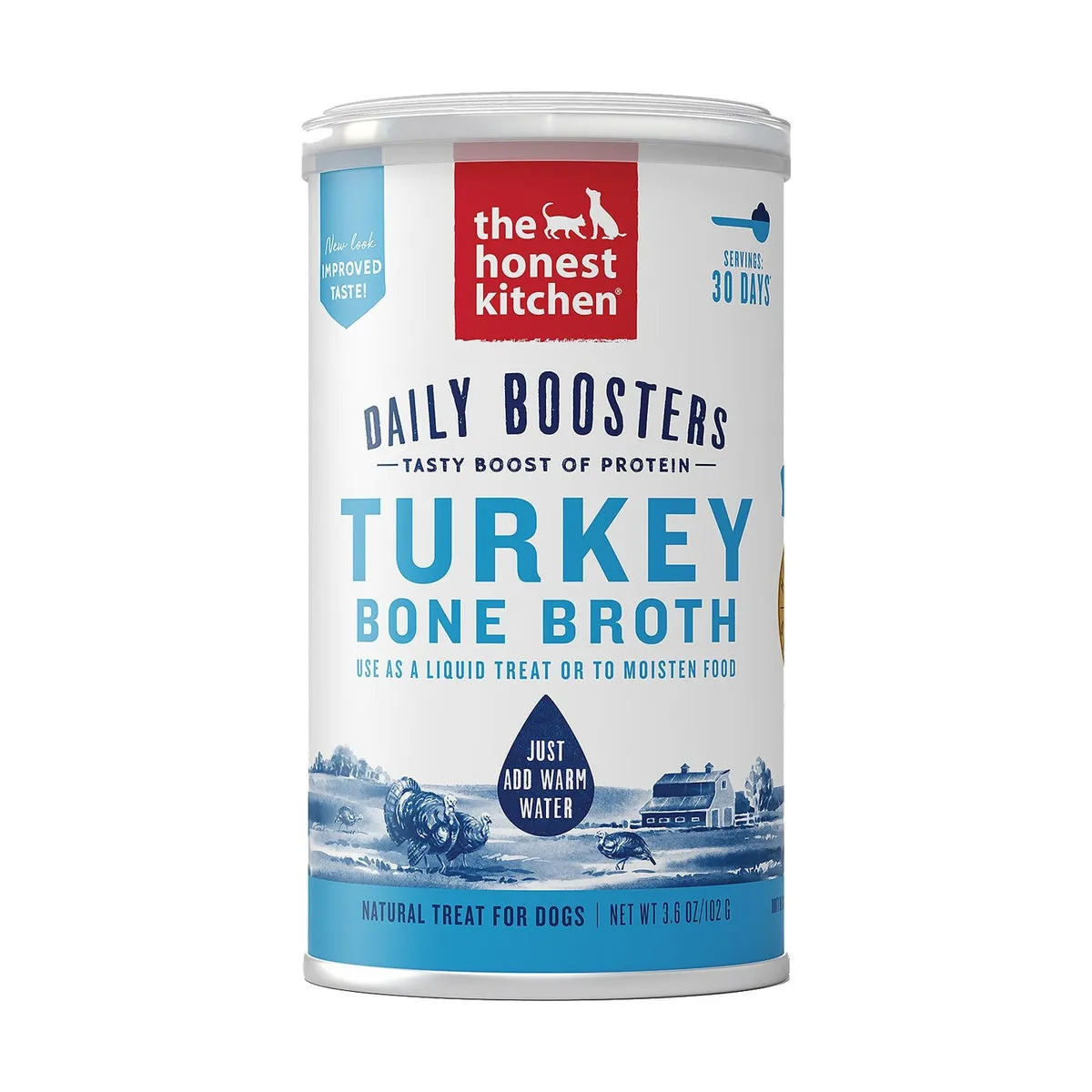 Honest Kitchen Instant Bone Broth Turkey & Ginger 3.6oz