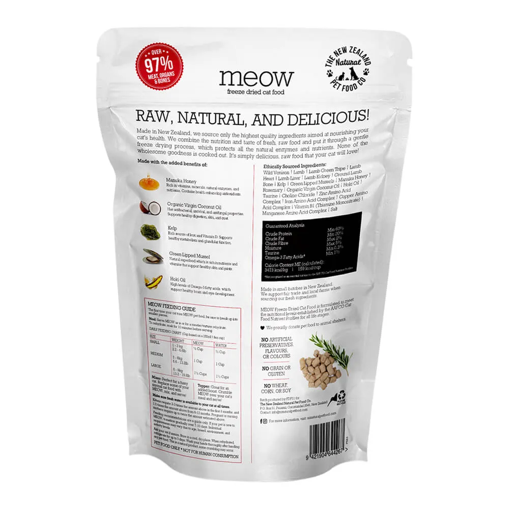 Meow Wild Venison Freeze Dried Food