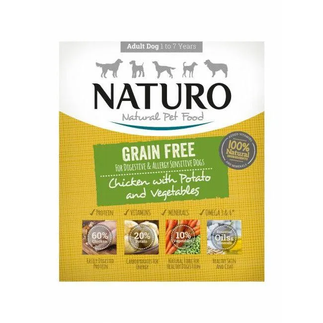 Naturo Canine Grain Free Tray Wet Dog Food Chicken & Potato With Vegetables