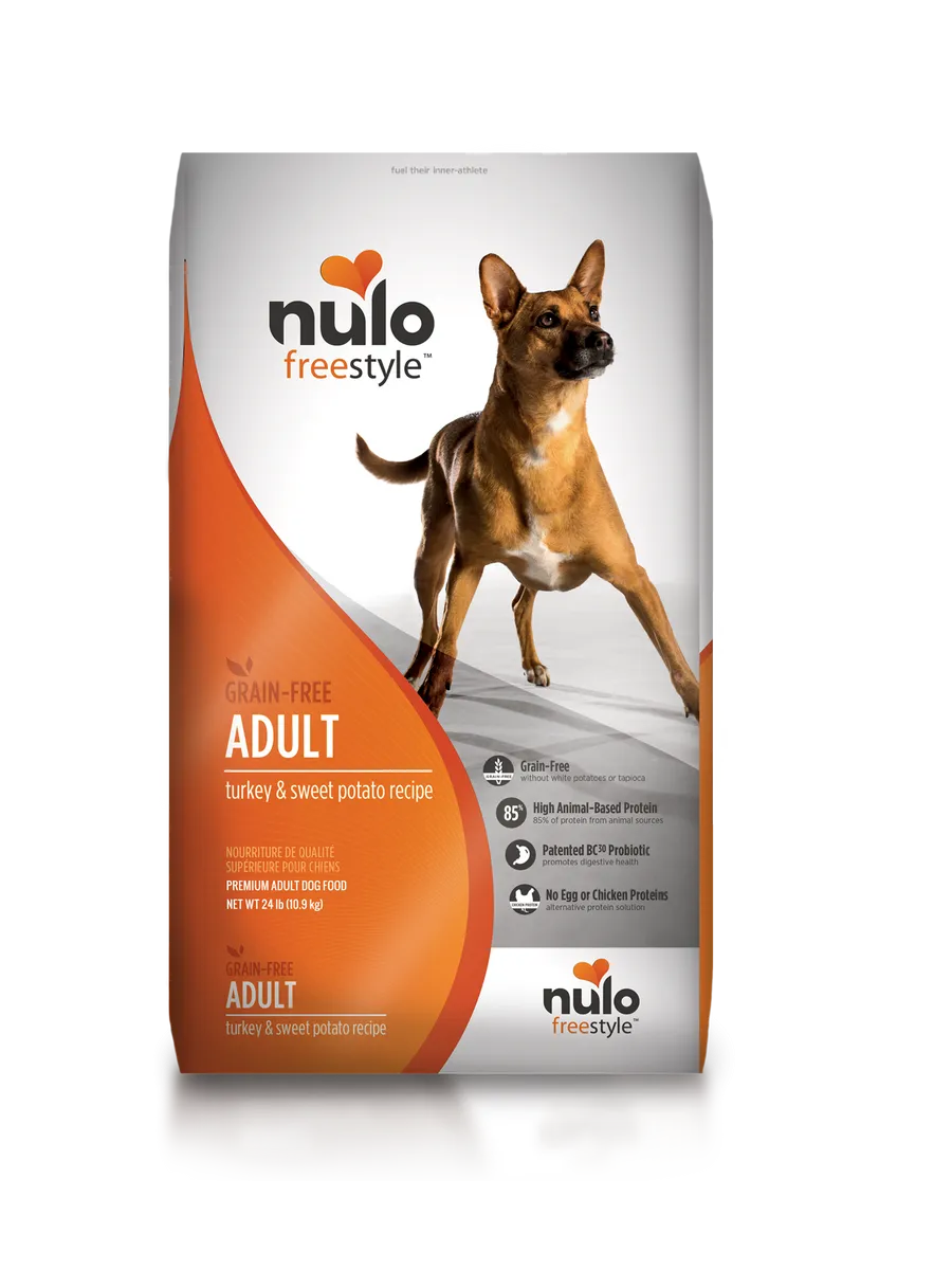 Nulo Freestyle High Meat Kibble Turkey and Sweet Potato Recipe, Dry Dog Food