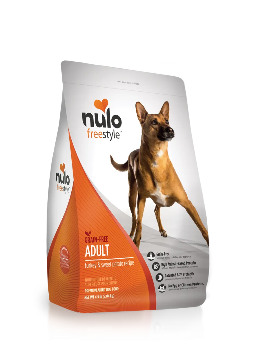 Nulo Freestyle High Meat Kibble Turkey and Sweet Potato Recipe, Dry Dog Food