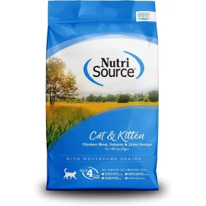 NutriSource Cat & Kitten Chicken Meal Salmon & Liver Dry Cat Food 12lb