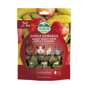 Oxbow Simple Rewards Apple and Banana Treats 85g^^^