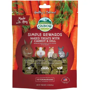 Oxbow Simple Rewards Carrot & Dill Baked Treats 3oz