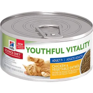 Science Diet Cat Adult 7  Senior Vitality Chicken Wet Cat Food