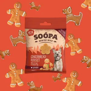 Soopa Gingerbread Bites Dog Treats