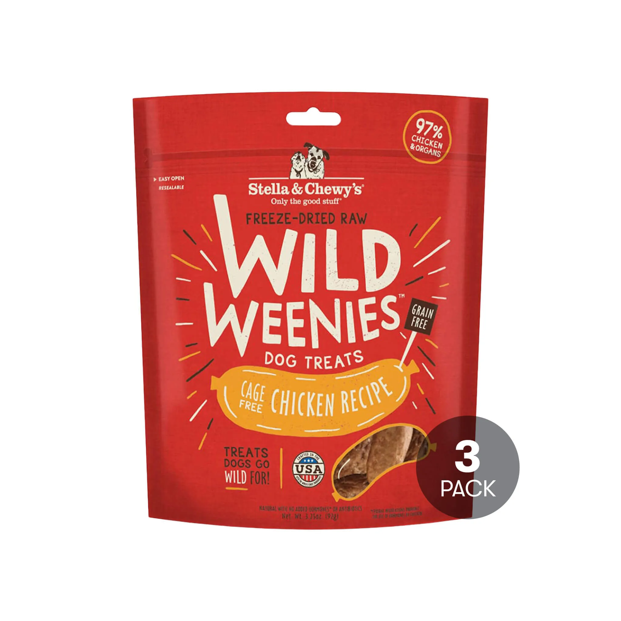 Stella & Chewy's Wild Weenies Raw Freeze-Dried Dog Treats