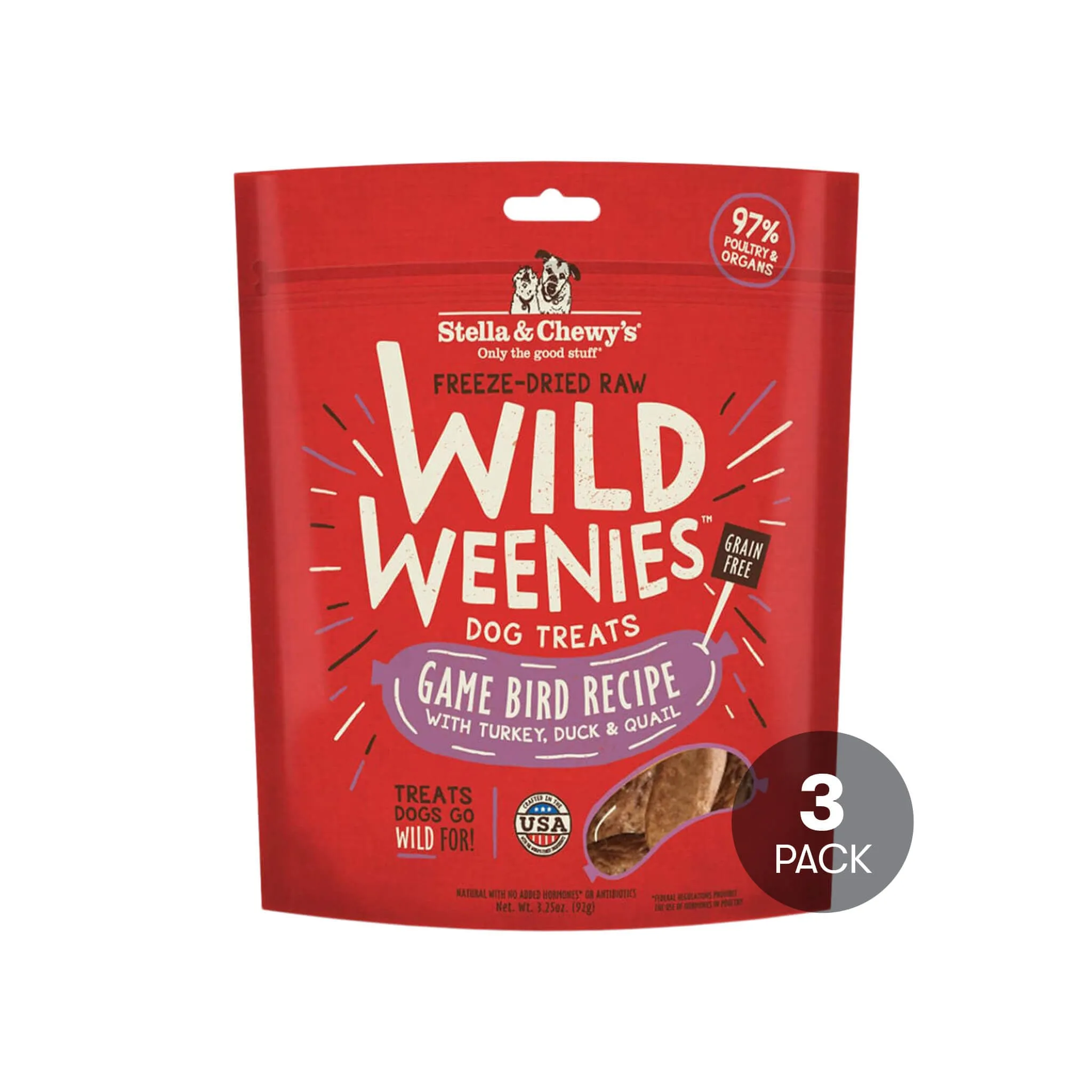 Stella & Chewy's Wild Weenies Raw Freeze-Dried Dog Treats