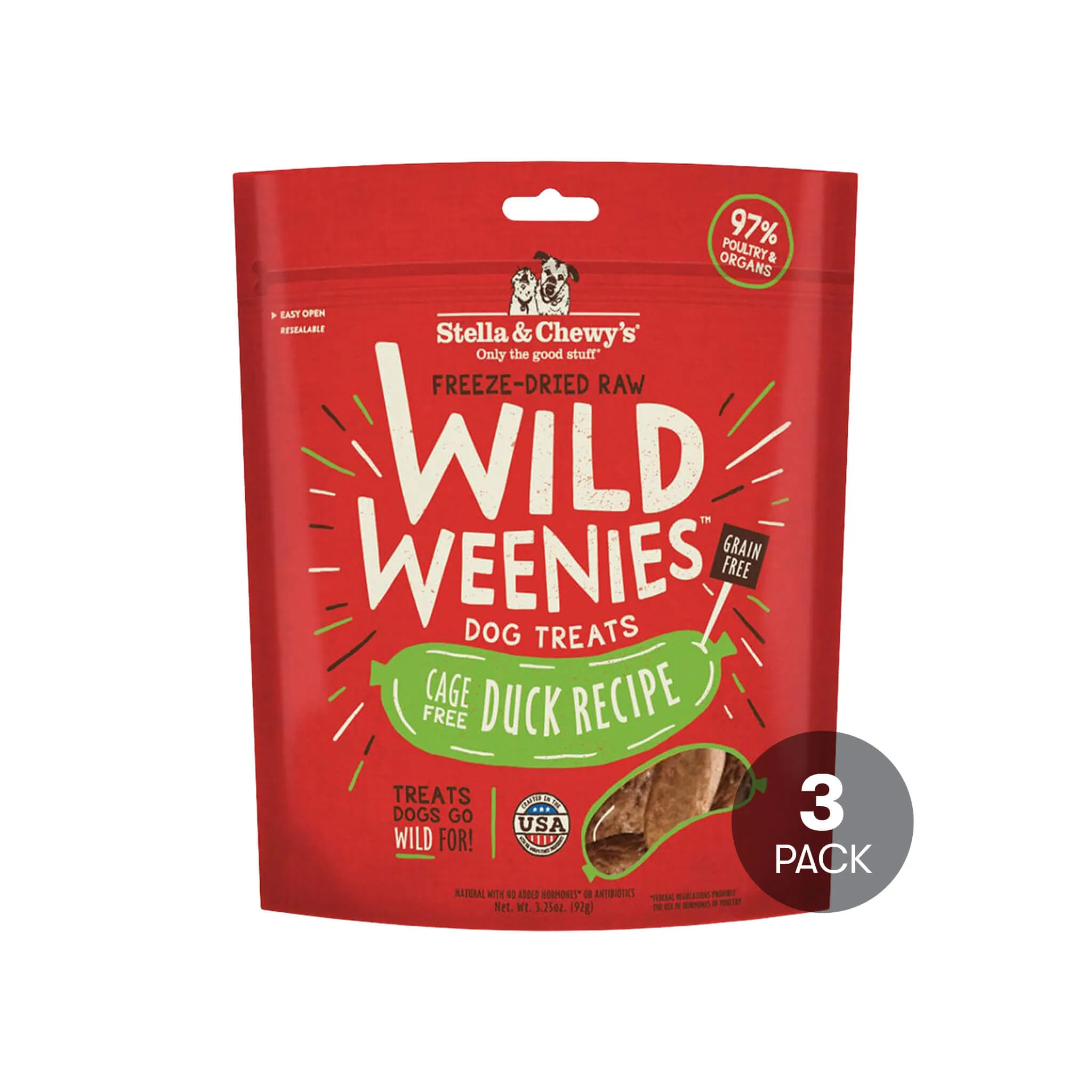 Stella & Chewy's Wild Weenies Raw Freeze-Dried Dog Treats