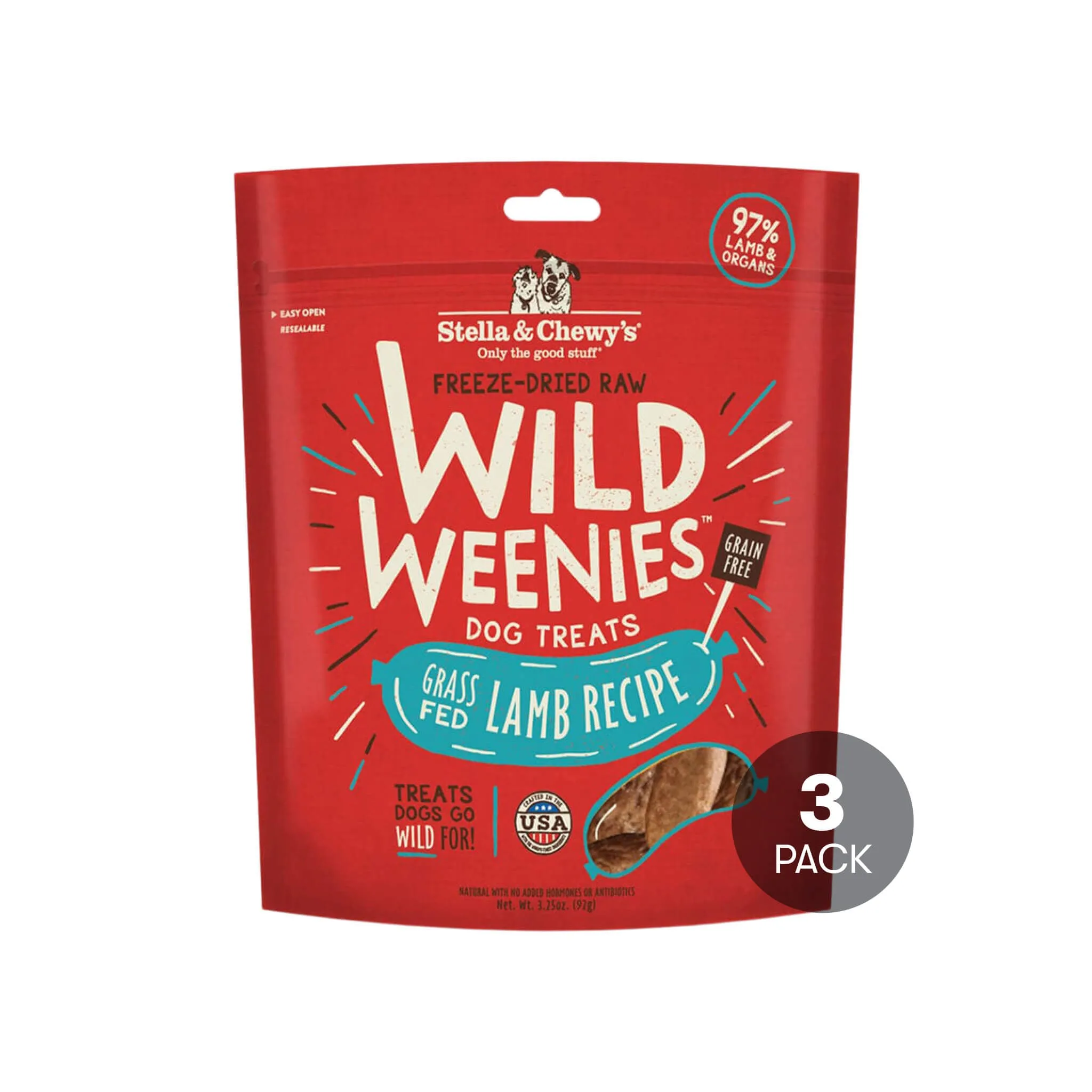 Stella & Chewy's Wild Weenies Raw Freeze-Dried Dog Treats