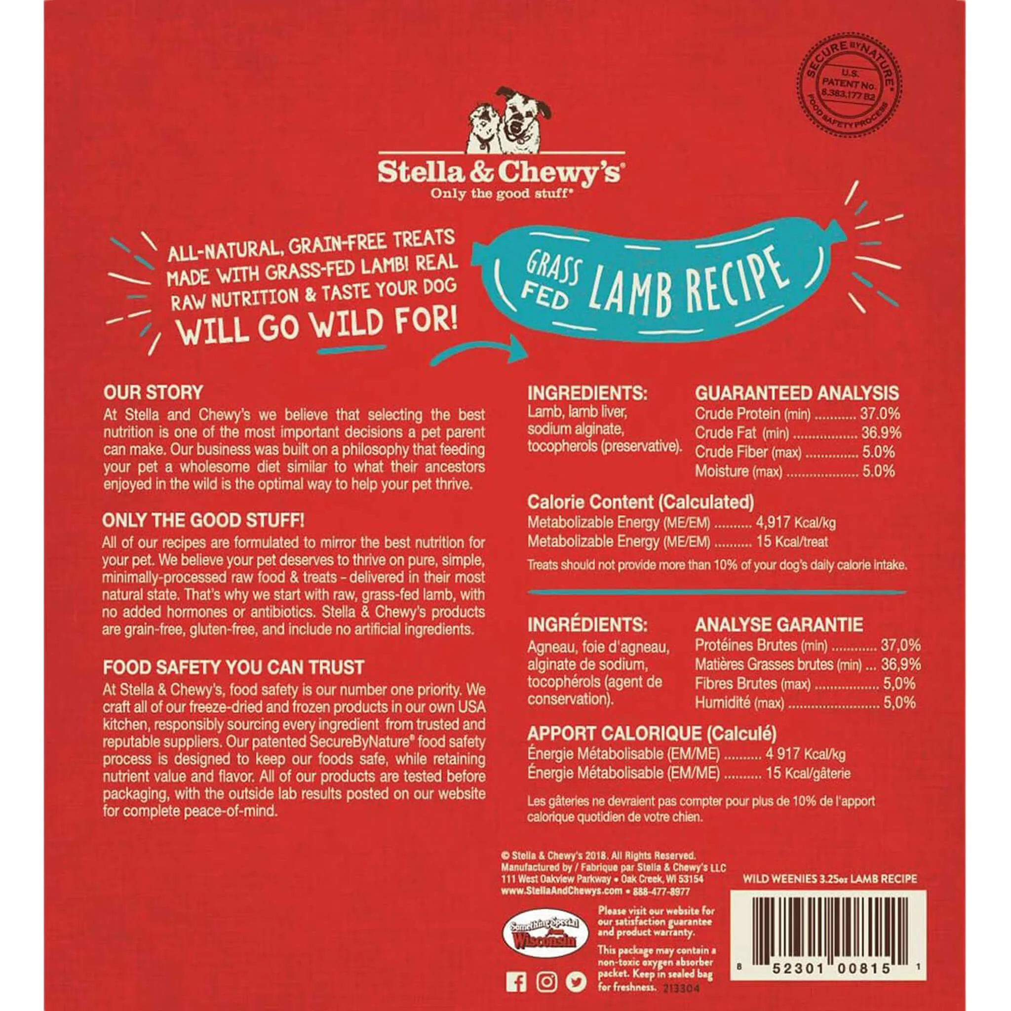 Stella & Chewy's Wild Weenies Raw Freeze-Dried Dog Treats