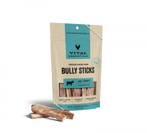 Vital Essentials Freeze Dried Bully Sticks Dog Treats