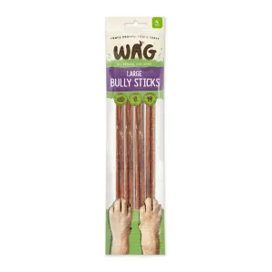 WAG Bully Sticks Large Dog Treats 4pk