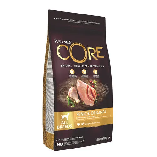 Wellness CORE Senior Chicken and Turkey Grain Free Dry Dog Food 1.8kg