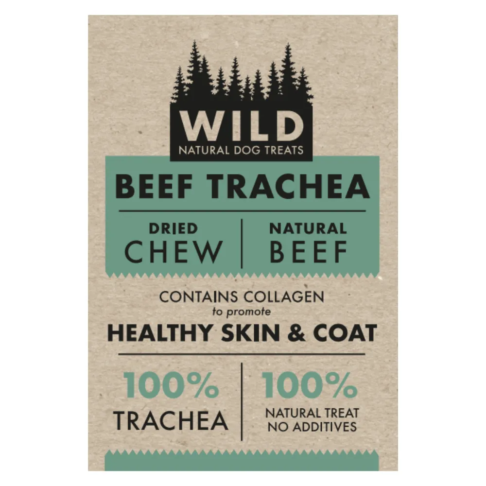 Wild Natural Dog Treat - Beef Trachea